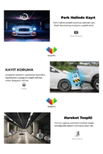 A98 HD Araç Kamera Kayıt Cihazı 3 Lens WiFi Gece Görüşlü Dokunmatik Dash Cam - Görsel 2