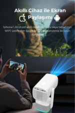 K2 TAŞINABİLİR PROJEKSİYON CİHAZI 1080P DESTEKLİ ANDROİD 11 - Görsel 4