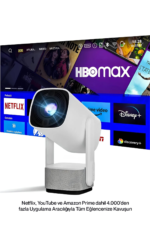 K2 TAŞINABİLİR PROJEKSİYON CİHAZI 1080P DESTEKLİ ANDROİD 11 - Görsel 2