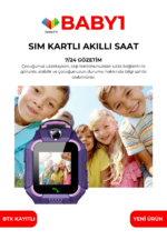BABY1 Sim Kartlı Çocuk Akıllı Saati - Akıllı Saat - Görsel 3