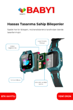 BABY1 Sim Kartlı Çocuk Akıllı Saati - Akıllı Saat - Görsel 4