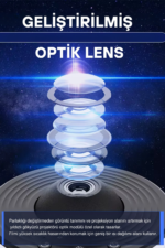 13 Modlu Galaxy HD Projektör DQY02 Pro Zamanlayıcılı - Görsel 3