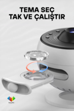 13 Modlu Galaxy HD Projektör DQY02 Pro Zamanlayıcılı - Görsel 4