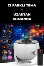 13 Modlu Galaxy HD Projektör DQY02 Pro Zamanlayıcılı - Görsel 7