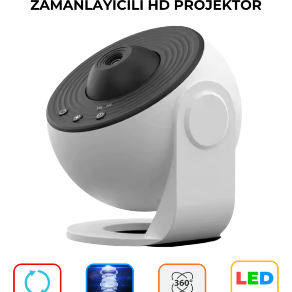 13 Modlu Galaxy HD Projektör DQY02 Pro Zamanlayıcılı