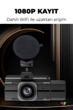 F6 3 Kanal 4K Dash Cam WiFi Gece Görüşlü 3 Lens Araç Kamera Kayıt Sistemi - Görsel 2