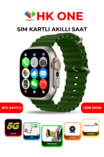 HK One Akıllı Saat 4G SIM Kartlı AMOLED Ekran GPS Android NFC Özellikli