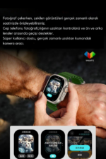 HK10 Ultra 3 AMOLED Akıllı Saat BT Arama Nabız Ölçer IP67 Su Geçirmez Fitness Smartwatch - Görsel 5