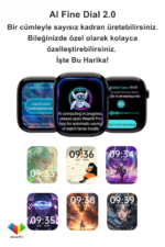 HK11 Pro Max AMOLED Akıllı Saat GPS NFC BT Arama AI Çeviri IP68 Fitness Smartwatch - Görsel 3