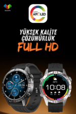 HK29 Ultra AMOLED Akıllı Saat 1.52” Yuvarlak Ekran Nabız Ölçer IP68 Kablosuz Şarj Smartwatch - Görsel 5