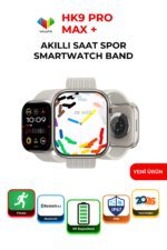 HK9 Pro Max+ Akıllı Bileklik Nabız Tansiyon Ölçer Fitness Tracker IP67 Spor Smartwatch Band