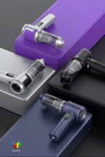 WR 151 Mini Kablosuz Araç Süpürgesi 16000Pa Fırçasız Motorlu Dijital Ekranlı 4’ü 1 Arada Mini Vakum Pompa - Görsel 3