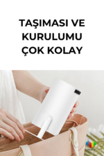 HY300 Mini Projeksiyon Cihazı Android 180° Dönebilen HD Ev Sinema Projektörü - Görsel 4