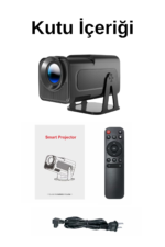 HY320 Mini Akıllı Projeksiyon 720P Android 11 WiFi6 Bluetooth HD Taşınabilir LED Projektör - Görsel 5