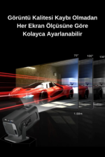 HY320 Mini Akıllı Projeksiyon 720P Android 11 WiFi6 Bluetooth HD Taşınabilir LED Projektör - Görsel 7