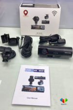 K17 4K Dash Cam WiFi GPS Çift Lens 2160P Gece Görüşlü Araç Kamera Kayıt Cihazı - Görsel 4