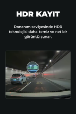 L308 Çift Kameralı Araç Kamera Kayıt Cihazı 150° Geniş Açılı IPS Ekranlı Dash Cam - Görsel 2