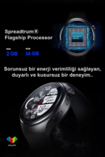 N61 5G SIM Kartlı Akıllı Saat AMOLED Ekran IP68 Su Geçirmez Android Yuvarlak Smartwatch - Görsel 2
