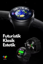 N61 5G SIM Kartlı Akıllı Saat AMOLED Ekran IP68 Su Geçirmez Android Yuvarlak Smartwatch - Görsel 3