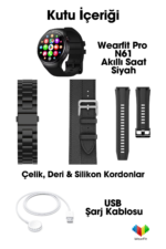 N61 5G SIM Kartlı Akıllı Saat AMOLED Ekran IP68 Su Geçirmez Android Yuvarlak Smartwatch - Görsel 5