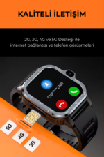 WR WATCH PGD 4G Android Akıllı Saat 128GB Hafıza Çift Kameralı SIM Kartlı GPS WiFi Smartwatch - Görsel 2