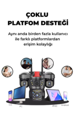 SNR1 6MP Çift Lens WiFi Güvenlik Kamerası 355° PTZ Gece Görüşlü IP66 Dış Mekan IP Kamera - Görsel 4