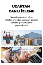 SNR1 6MP Çift Lens WiFi Güvenlik Kamerası 355° PTZ Gece Görüşlü IP66 Dış Mekan IP Kamera - Görsel 5