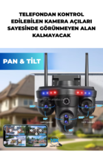 SNR3 7 Lens 35MP 4 Ekran 3PTZ WiFi Güvenlik Kamerası 30X Zoom Gece Görüşlü IP66 Dış Mekan Kamera Sistemi - Görsel 3