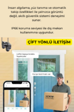 SNR3 7 Lens 35MP 4 Ekran 3PTZ WiFi Güvenlik Kamerası 30X Zoom Gece Görüşlü IP66 Dış Mekan Kamera Sistemi - Görsel 4