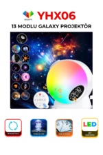 13 Modlu Meteor Galaxy Projektör YHX06 Tavan Yıldız Işığı