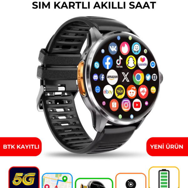 SIM Kartlı GPS Akıllı Saat 2026 Yeni Versiyon H100 Android Uyumlu