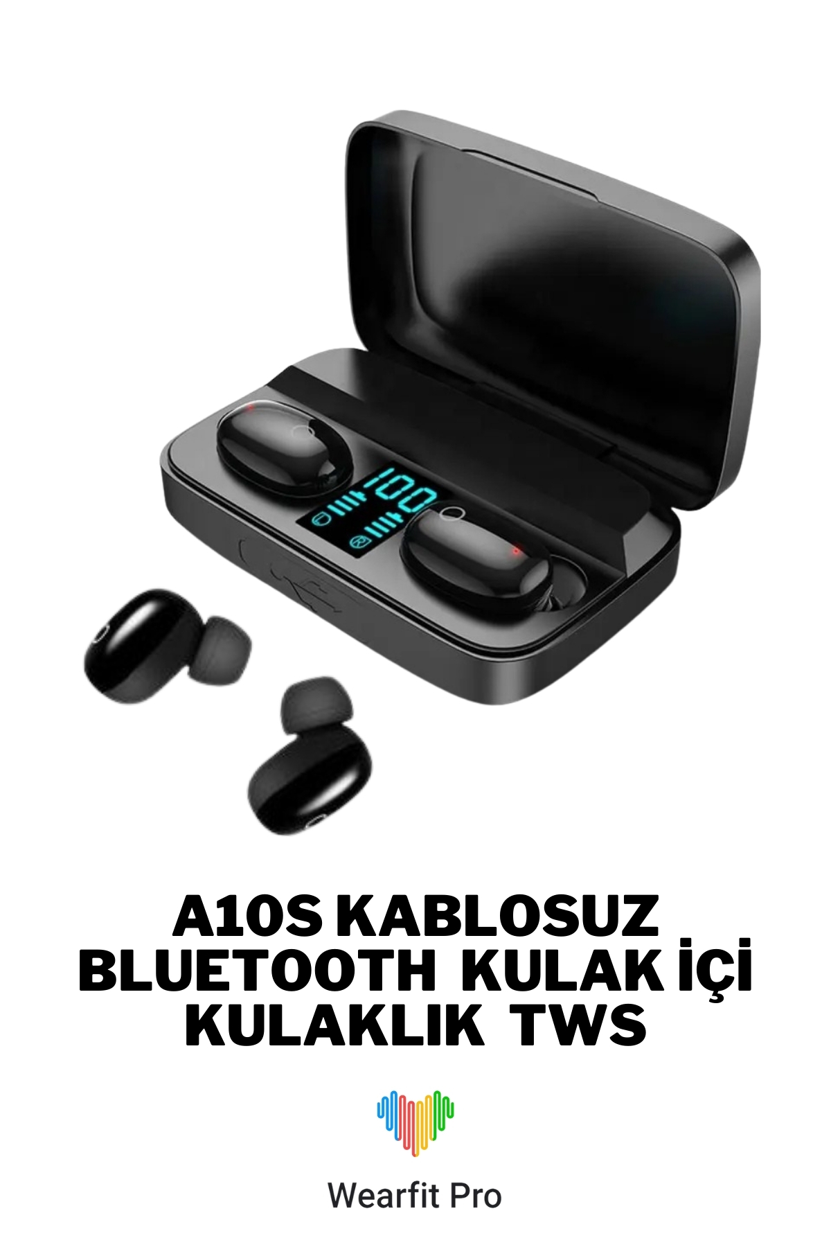 uc A10S Bluetooth Kablosuz Kulaklık – Dokunmatik TWS Stereo Kulak İçi Kulaklık - Görsel 1
