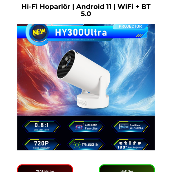 HY300 ULTRA PROJEKSİYON (720p)