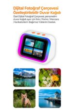 TF36 AI Akıllı Hoparlör – Eş Zamanlı Çeviri, Sesli Asistan, RGB Işık ve Dijital Fotoğraf Çerçevesi - Görsel 5